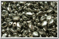 Gekko�-Beads, 3x5mm, black, op., full chrome, 50 Stk.