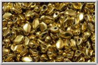 Gekko�-Beads, 3x5mm, black, op., full amber, 50 Stk.