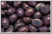 Candy-Beads�, oval, PRECIOSA, 6x8mm, white, alabaster, vega luster, 20 Stk.