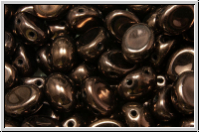 Candy-Beads�, oval, PRECIOSA, 6x8mm, black, op., vega luster, 20 Stk.