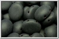 Candy-Beads�, oval, PRECIOSA, 10x12mm, black, op., matte, 10 Stk.