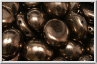 Candy-Beads�, oval, PRECIOSA, 10x12mm, black, op., vega luster, 10 Stk.