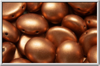 Candy-Beads�, oval, PRECIOSA, 10x12mm, copper, met., satin, 10 Stk.