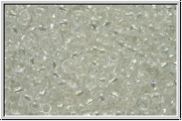 PR-11-58205, PRECIOSA Rocailles, 11/0, crystal, trans., AB, 20g