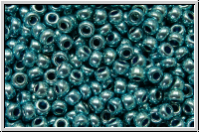 PR-11-18536, PRECIOSA Rocailles, 11/0, crystal, trans., terra met. seafoam, 20g