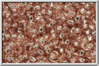 PR-11-07712, PRECIOSA Rocailles, 11/0, crystal, trans., solgel pink, silver-ld., 20g