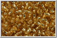 PR-11-17020, PRECIOSA Rocailles, 11/0, topaz, lt., trans., silver-ld., 20g