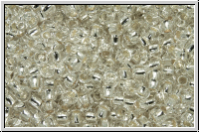 PR-11-78102, PRECIOSA Rocailles, 11/0, crystal, trans., silver-ld., 20g