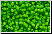 PR-11-55436, PRECIOSA Rocailles, 11/0, lime, dkst., trans., white-ld., 20g