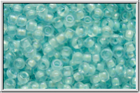 PR-11-58562, PRECIOSA Rocailles, 11/0, crystal, trans., blue green-ld., AB, 20g