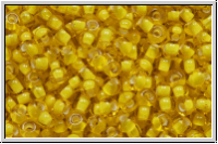 PR-11-85016, PRECIOSA Rocailles, 11/0, yellow, lt., trans., white-ld., 20g