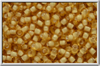 PR-11-15026, PRECIOSA Rocailles, 11/0, amber, lt., trans., white-ld., 20g