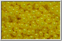 PR-11-17186, PRECIOSA Rocailles, 11/0, white, alabaster, yellow dyed, luster, 20g