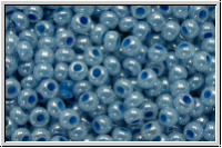 PR-11-37136, PRECIOSA Rocailles, 11/0, white, alabaster, blue ceylon, 20g