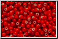 PR-11-93730, PRECIOSA Rocailles, 11/0, red, trans., cornelian star, 20g