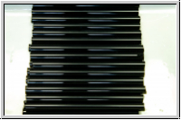 PRBU-40/3-23980, PRECIOSA Bugles, 40x3mm, black, op., 25 Stk.