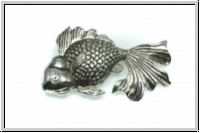 Anh�nger "Schleierschwanz" (Statement), 57x37x16mm, antiksilberfb., Metall, 1 Stk.