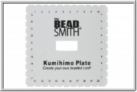 Kumihimo-Scheibe, quadratisch, gro�, d�nn, 40 Schlitze, 1 Stk.