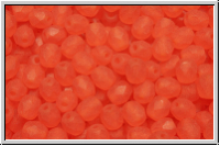 B�hm. Glasschliffperle, feuerpol., 4mm, hyacinth, lt., trans., matte, 50 Stk.
