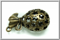 Anh�nger "Beutel" (Statement), 40x20x19mm, antikmessingfb., Metall, 1 Stk.