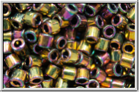 DBL0023, MIYUKI Delica, 08/0, bronze, lt., met., iris., 5g