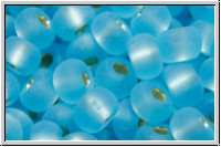 b�hm. Rocailles, 05/0, aquamarine, trans., silver-ld., matte, 10g