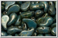 ZoliDuo�-Beads, 5x8mm, left, blue, baby, op., bronze shade, 25 Stk.