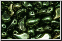 ZoliDuo�-Beads, 5x8mm, right, green, met., 25 Stk.