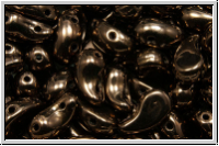 ZoliDuo�-Beads, 5x8mm, right, bronze, dk., met., 25 Stk.