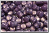 Diabolo-Beads, 5x5mm, white, op., vega luster, 25 Stk.