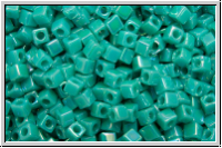 SBS-18-0481, MIYUKI Squares, 1,8mm, turquoise green, op., AB, 5g