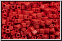 SBS-18-0408, MIYUKI Squares, 1,8mm, red, dk., op., 5g