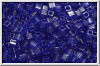 SBS-18-0151, MIYUKI Squares, 1,8mm, cobalt, trans., 5g
