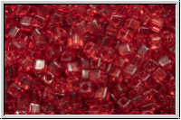 SBS-18-0141, MIYUKI Squares, 1,8mm, ruby, trans., 5g