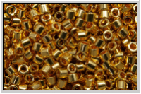 DBM0031, MIYUKI Delica, 10/0, gold, met., 24kt plated, 1g (Kleinere Menge!)