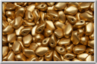Gekko�-Beads, 3x5mm, gold, met., satin, 50 Stk.