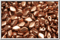 Gekko�-Beads, 3x5mm, copper, med., met., satin, 50 Stk.