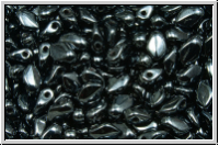 Gekko�-Beads, 3x5mm, hematite, met., 50 Stk.