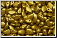 Gekko�-Beads, 3x5mm, brass, met., satin, 50 Stk.