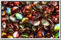 Gekko�-Beads, 3x5mm, crystal, trans., magic wine, 50 Stk.