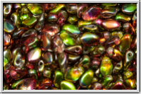 Gekko�-Beads, 3x5mm, crystal, trans., magic autumn, 50 Stk.