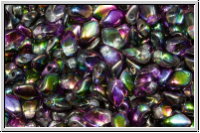 Gekko�-Beads, 3x5mm, crystal, trans., magic lilac, 50 Stk.