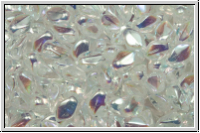 Gekko�-Beads, 3x5mm, crystal, trans., full AB, 50 Stk.