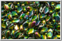 Gekko�-Beads, 3x5mm, crystal, trans., full vitrail, 50 Stk.