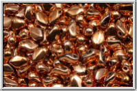 Gekko�-Beads, 3x5mm, crystal, trans., full capri gold, 50 Stk.