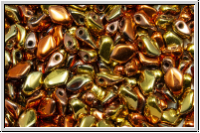 Gekko�-Beads, 3x5mm, crystal, trans., california gold rush, 50 Stk.