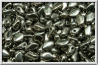 Gekko�-Beads, 3x5mm, crystal, trans., full chrome, 50 Stk.