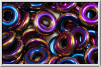 Glasring, 10x3,2mm, crystal, trans., full sliperit, 10 Stk.