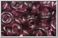 Glasring, 10x3,2mm, amethyst, trans., 10 Stk.