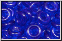 Glasring, 10x3,2mm, blue, trans., 10 Stk.
